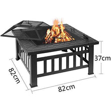 Garden Fire Pit Grill Bowl Grill Barbecue Rack Fire Pits, Fire Bowl for Garden and Patio, Outdoor Garden Fire Pit with Mesh Cover,Outdoor Fire Pits