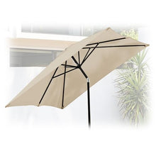 PUCNHZYNW Replacement Canopy for 3x2m Rectangular Patio Umbrella 6 Ribs Waterproof UPF30+ Outdoor Sunshade Cover for Garden Beach and Terrace Use