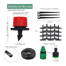 Ship Accessories 50M-5M DIY Drip Irrigation System Automatic Watering Garden Hose Micro Drip Watering Kits with Adjustable Drippers Irrigation Accessories(KIT010-50M)