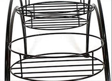 BIOMICE Plants Stand Wrought Iron Flower Stand Arched Pot Holder Plant Shelf for Indoor Outdoor Decor Plant Holders Indoor(Black)