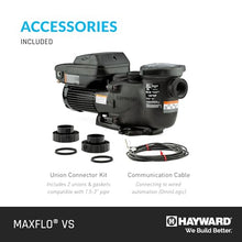 Hayward W3SP2303VSP MaxFlo VS Variable-Speed Pool Pump, Black