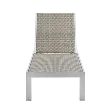 Outdoor Escape Gray Aluminum Chaise Lounge Set of 2, Durable Weatherproof Construction, Comfortable Cushioned Seats, Sleek Modern Design for Patio, Garden