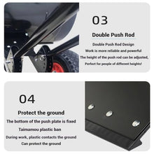 100cm Wide Snow Shovel with Wheels, Heavy-Duty Push Scoop for Snow Removal, Leaf Cleanup & Garden Use, Adjustable Ergonomic Handle & Non-Slip Grip, Efficient Clearing Tool