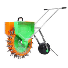 Hand-Push Roller Seeding, Precision Garden Seed Planter Spreader, Double-Column Planting Design, Double-Column Planting Design, with Adjustable Planting Depth,for Small Gardens(Double 20-Hole)