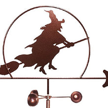 Witch Weathervane Wind Vane Weather Vane with Wind Direction Indicator, Outdoor Metal Bracket Weather Vane, Professionnel Measuring Tool Garden Courtyard Decoration