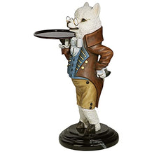 Design Toscano Alfred the Alpaca at Your Service Sculptural Butler Table, 33 inch, full color
