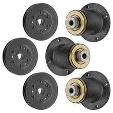 Universal Mower Cast Iron Spindle & Pulley Kit - 6-Piece for Bad Boy