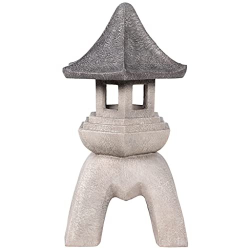 Design Toscano Asian Decor Pagoda Lantern Statue Giant Two-tone Stone