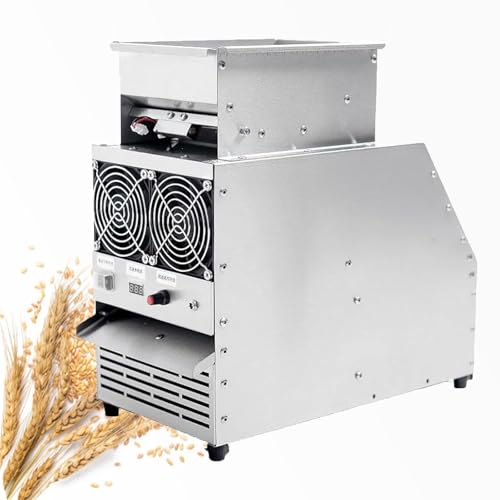 Small Chaff Separator, Efficient Bird Feed Blown Shell Splitter with Adjustable Speed Fan, Enlarged Feeding Port and Diameter Less Than 1cm, for Millet, Miscellaneous Grains, Melon Seeds