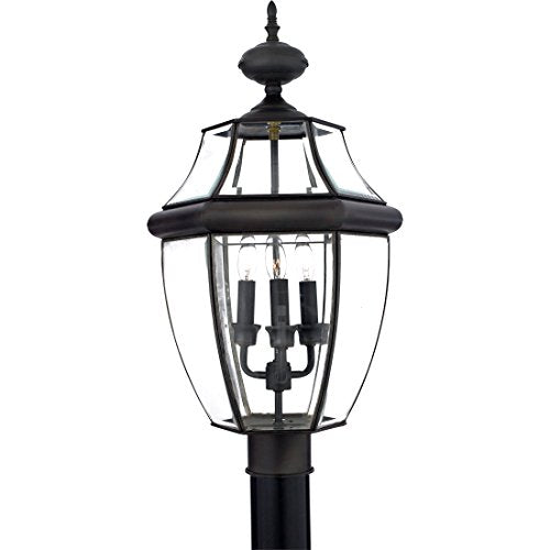 Quoizel Newbury 23" Outdoor Post Lantern, Medici Bronze