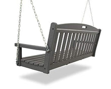 Trex Outdoor Furniture Yacht Club Porch Swing - Heavy Duty HDPE Lumber Construction - Adult Outdoor Swinging Bench for Patio, Deck & Garden - Multiple Color Options Available
