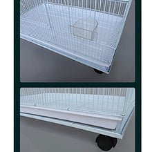 QTBH Flight Cage Large Parrot Cage Home Bird Cage Large Paired Cage Pigeon Budgerigar Breeding Cage Suitable for Bird Breeding Canary Parakeet Love Bird Bird Cage (Color : White)