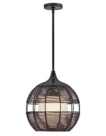 Hinkley Maddox Outdoor Large Bohemian Orb Pendant Light Black