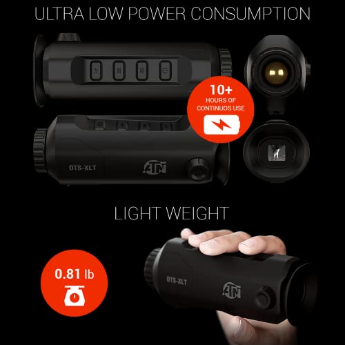 ATN OTS-XLT Compact Lightweight Thermal Viewer 2-8x Black