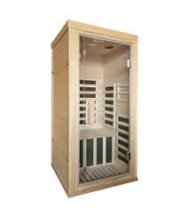 Kang Share Infrared Sauna Room for Home 1 Person 1260W, 7-Piece Graphene Carbon Heating Plate Dry Sauna