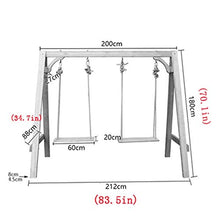 HAOKAZLBR Large Outdoor Porch Swing Garden Patio Swing Chair 2 Person Outdoor Swing Chairs for Kids, Garden Swing Outdoor Swing Chair Bench, Kids Backyard Furniture Perfect Set, oujinmm2024327