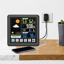 CVGfko HD Weather Station, Outdoor Multiple Sensors, Digital Atomic Clock Weather Thermometer, Forecast Weather Station with Backlight/5920