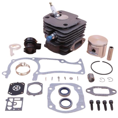 ForgeCore Cylinder Bore 52mm Card Piston 503691072 Compatible with 2063 2065 2071 Chainsaw Motosierra Gasolina Garden Accessories