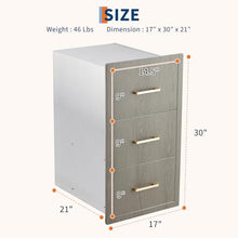 Takywep Stainless Steel BBQ Island Drawer with Paper Towel Holder Storage