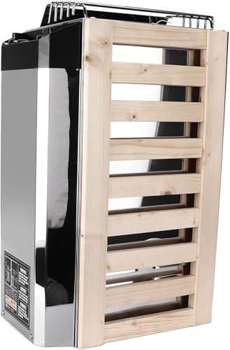 Ryfolim 110V Stainless Steel Sauna Heater - 3KW Internal Control Heating Stove for Home, Hotel, Spa - Wet and Dry Bath Equipment