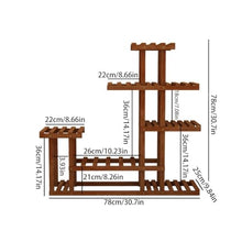 Chicken Corner Plant Stand Living Room Household Storage Rack Balcony Flower Rack Indoor Multi-Layer Solid Wood Green Radish Rack Plant Hangers Outdoor
