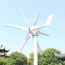 Horizontal Axis Wind Turbine Generator 600w, 3 Phase AC Renewable Energy Controller with Auto MPPT Controller Free Power for Home Farm Street Lamps Windmill (12v 24v 48v)