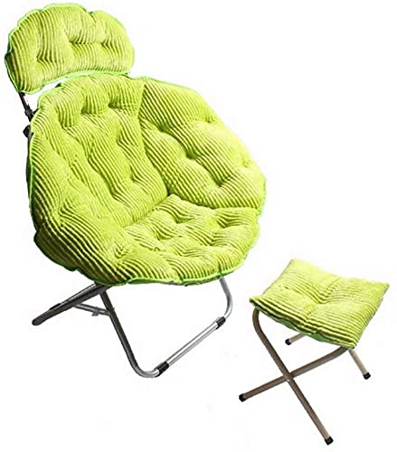 Foldable Zero Gravity Lounge Chair, Outdoor Sun Lounger, Suitable for Home Office Lunch Break Chair Outdoor Patio Pool Chair Foldable Deck Chair (Brown) (Green)