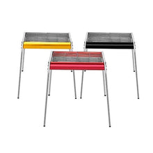 MIIKHI Barbecue Charcoal Grill Stainless Steel Portable BBQ Grill for Outdoor Cooking Camping Picnics (Guld A)