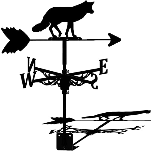 Creative Weather Vane with Anti Rust Coating Weathervane Garden Stake with Roof Mount Direction Indicator Kit for Garden Patio Yard Decoration (Style 5) (Style 3)