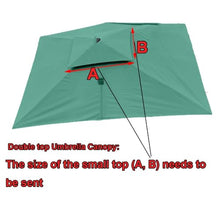 MXJCKSOQ 3X Cantilever Umbrella Replacement Canopy 8 Ribs UV-Resistant Patio Shade Cover for Yard & Pool Offset Parasol Sunshade Top Outdoor Fabric Single top,Khaki-3m (10’) Single top