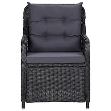 Heofavd 7 Piece Outdoor Dining Set BlackPowder-Coated Steel Frame with Acacia Wood Tabletop 78.7"x39.4" Patio Furniture Set for Garden Terrace and Balcony