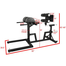 Valor Fitness Glute Ham Developer Machine Adjustable GHD Black