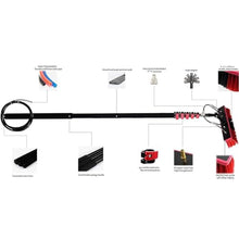 NYMFEA Solar Panel Cleaning Brush and Pole,Photovoltaic Panel Cleaning Trucks Windows Water Fed Extendable Brush Roof Cleaning Tools Conservatory roof Cleaner,7.2m/24ft