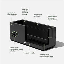 Veradek Block Series Long Box Planter - Rectangular Outdoor Planter