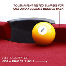 Hathaway Mirage 88-in Pool Table Black/Red