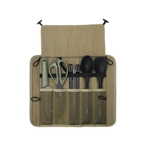 6PCS BBQ Tools Set, Portable Camping Kitchen Cookware for Outdoor Travel, Picnic, and Barbecue