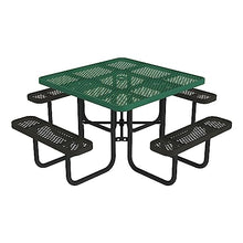 Norwood Commercial Furniture Open Air Series Heavy Duty Portable Square Surface Mount, 46-Inch Outdoor Picnic Table