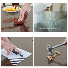 KXWOQ3ED 1/4" Thick Round Tempered Glass Tabletop, Clear Glass Table Top for Dining Table, Coffee Table, Home and Office, Pencil Polished Edge, Transparent Circle Glass Table Surface(95 CM(38 INCH))