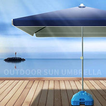 RWGOVLU Durable 2.5 * 2.5M Compact Sun Shade, Rectangular Garden Umbrella Parasol Offset Cantilever Waterproof Resistant for Outdoor/Gardens/Balcony/Patio Canopy Tent,Blue