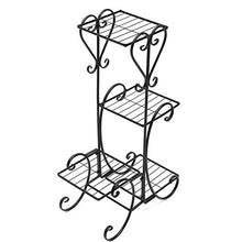SIDUFHAOPKLL 4 Tiers Metal Home Flower Seeds Plant Display Stand Garden Instruments Pot Storage Rack Shelf Gardening Tools and Equipment