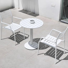 Outdoor Tables and Chairs, White, Internet Famous, All Aluminum, Outdoor Leisure, Milk Tea Shop, Coffee Shop, Courtyard, Terrace, Three to Five Piece Set of Tables and Chairs t1