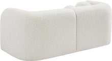 Meridian Furniture Emory Collection Art Deco Loveseat Cream