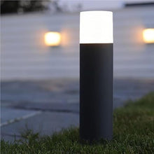 Waterproof Pillar Lamp Modern Landscape Lights Exterior Aluminum Waterproof Pathway Light With Acrylic Shade Outdoor Bollard Lighting Fixture for Driveway Lawn Garden Yard Decoration(60cm/23.6in)