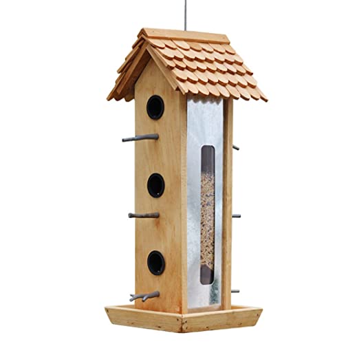 Feilx Bird House Feeders for Outside,Hanging Bird Feeders Weatherproof Wild Bird Feeder, Squirrel Proof Bird Feeders with Hook