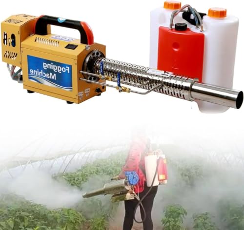 Professional Thermal Fog Machine,​ 15L Pulse Jet Fogger, High-Capacity Fogging, for Agriculture, Indoor and Outdoor Disinfection, Use Gasoline(B)