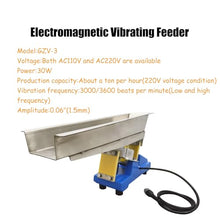 INTBUYING Electromagnetic Vibrating Feeder Shaking Feeding Machine 110V/220V Vibration Feeder GZV-3 for Powder and Granular Materials