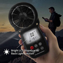 Digital Anemometer Wind Speed Meter Measures Temperature Chill Measure Tool Indicator