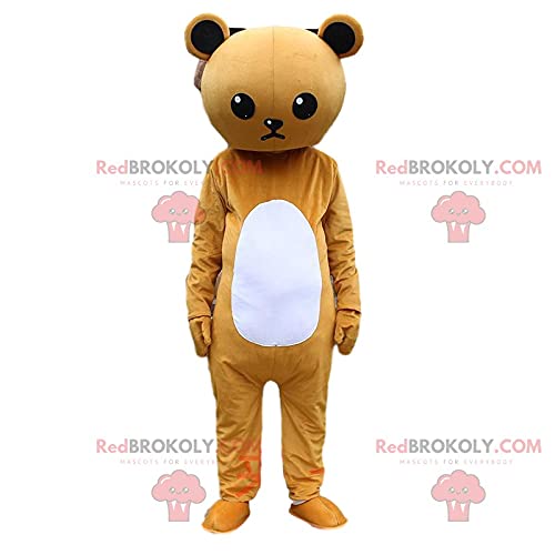 SPOTSOUND Brown and White Sulky Teddy Bear Costume