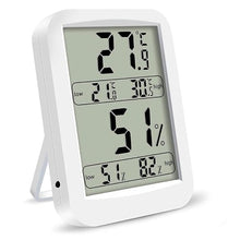 ASWRTYJO ABS Digital Electronic Thermometer Hygrometer The Indoor Large Screen Displays Simultaneously