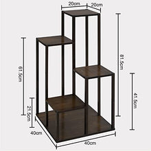 RWGOVLU Flower Stand Plant Stands, Planter Pot Holder Shelf, Indoor Outdoor Flower Display Organizer Storage Rack, Heavy Duty Planter Plant Stand